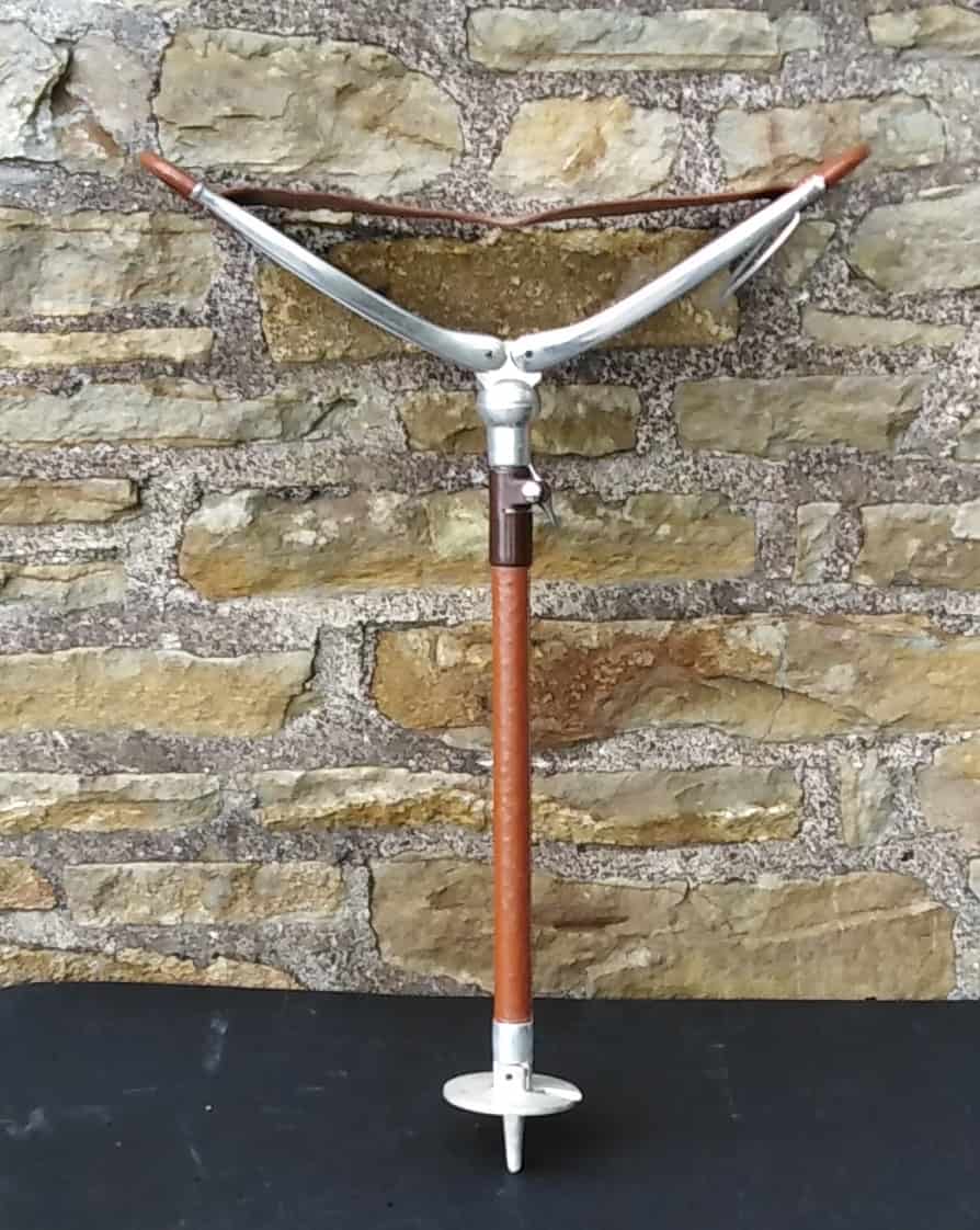 Vintage Quality Leather Clad Aluminium Shooting Stick/Seat